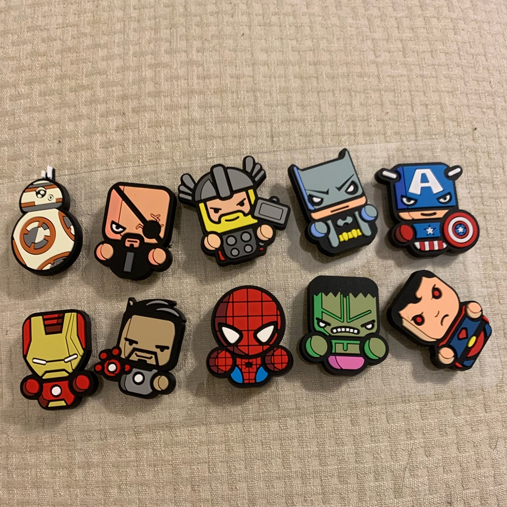 Croc Charms Super Heroes Disney